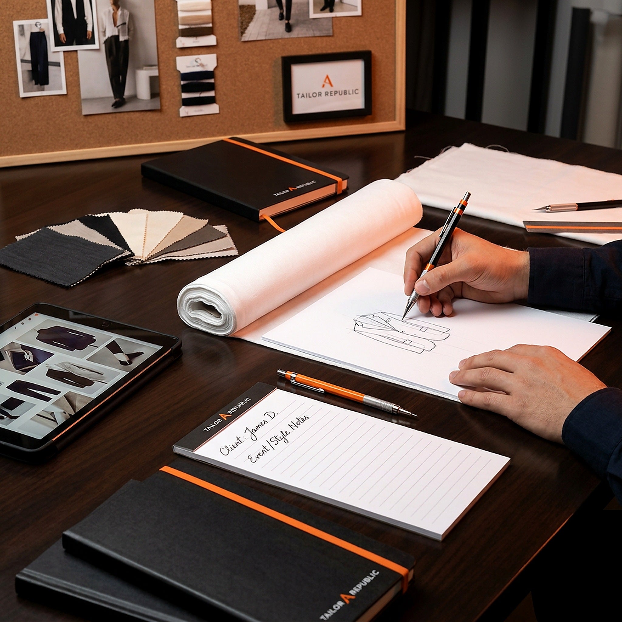 Tailor Republic — design process and technical sketches